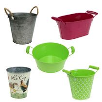Buckets and bowls