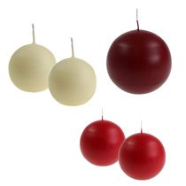 Ball candles and round candles