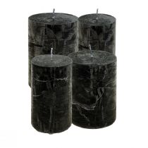 Product Black Candles Solid Pillar Candles Rustic Candles