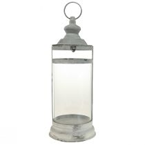 Product Deco Lantern Shabby Chic Lantern White Metal Ø15cm H46cm