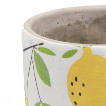 Planter ceramic lemon decorative flower pot summer H17cm