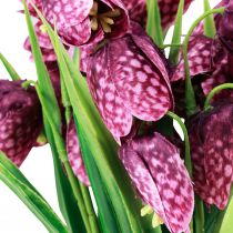 Product Fritillaria Purple Checkerboard Flower Artificial Flowers 28cm 6pcs