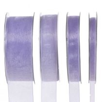 Organza ribbon gift ribbon purple ribbon selvedge 50m
