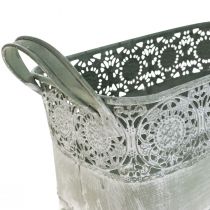 Decorative bowl metal flower bowl handle 25.5/30/35.5cm set of 3