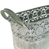 Product Decorative bowl metal flower bowl handle 25.5/30/35.5cm set of 3