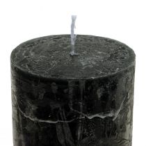 Product Black Candles Solid Colored Pillar Candles 50x100mm 4 Pcs