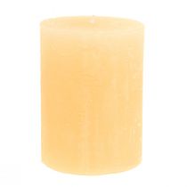 Product Candles Apricot Light Solid colored pillar candles 60×80mm 4pcs