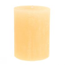 Product Candles Apricot Light Solid colored pillar candles 60×80mm 4pcs
