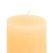 Product Candles Apricot Light Solid colored pillar candles 60×80mm 4pcs