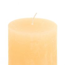 Product Candles Apricot Light Solid colored pillar candles 60×80mm 4pcs