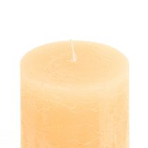 Product Candles Apricot Light Solid Colored Pillar Candles 85×120mm 2pcs