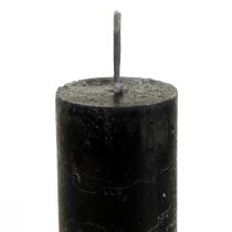 Product Taper Candles Solid Colored Black Candles 34×240mm 4 pcs