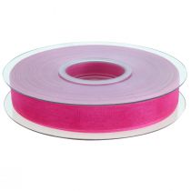 Product Organza ribbon gift ribbon pink ribbon selvedge 15mm 50m