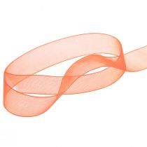 Product Organza ribbon gift ribbon orange ribbon selvedge 15mm 50m