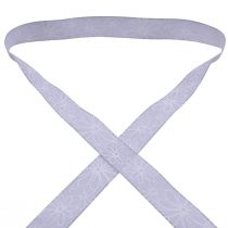 Product Gift ribbon purple flowers ribbon lilac 25mm 18m