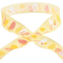 Product Gift ribbon Easter decorative ribbon Easter eggs yellow 40mm 20m