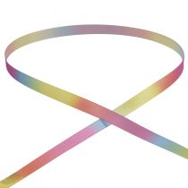 Product Gift ribbon rainbow ribbon colorful pastel 10mm 20m