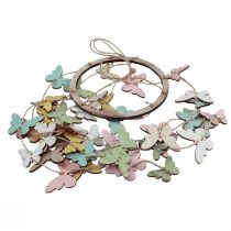 Product Wind chime decoration butterflies window decoration wood Ø15cm 55cm