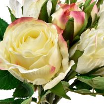 Product Artificial Roses Yellow Artificial Roses Decorative Bouquet 29cm 12pcs