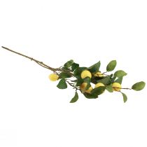 Product Artificial lemon branch with 6 decorative lemons, Mediterranean summer decoration, 100cm, yellow-green