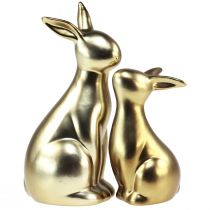 Product Easter Bunny Ceramic Gold Bunny Mom 20/13cm Set of 2