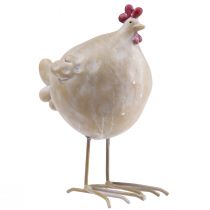 Product Decorative chicken Easter decoration hen figure beige red 11×8×15.5cm