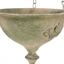 Product Decorative metal bowl for hanging antique green rust Ø20cm