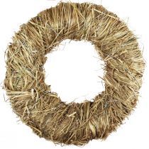 Product Decorative wreath hay wreath natural wreath summer wreath Ø20cm 3pcs