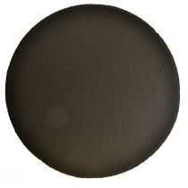 Product Natural slate plate round stone tray black Ø15cm 6pcs