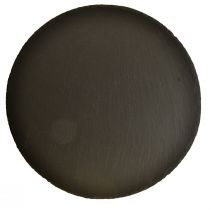 Product Natural slate plate round stone tray black Ø25cm 2pcs