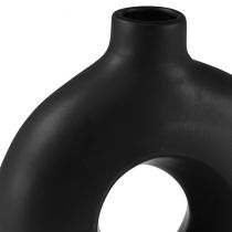 Product Vase Modern Ceramic Black Modern Oval 21×7×20cm