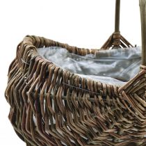 Product Plant basket basket with handle oval 35×25/25×18cm set of 2