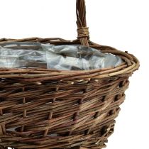 Product Basket with handle plant basket round Ø27/23/19cm set of 3