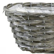 Product Plant basket woven basket oval gray 50/43/37cm set of 3
