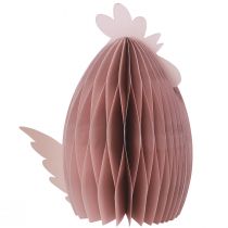 Product Decoration Chicken White Orange Honeycomb Figures Easter 19×12×20cm 2 pcs