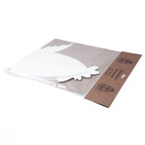 Product Decorative chicken honeycomb paper decorative figure white 28.5x15.5x30cm