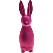 Product Flocked Easter Bunny Decoration, Violet, 15×15.5×47cm