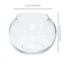 Product Ball vase glass flower vase round glass decoration H10cm Ø11cm