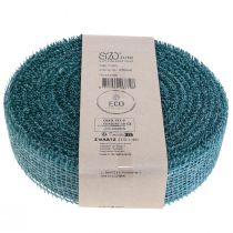 Product Jute ribbon net ribbon deco ribbon jute green sage 5cm 40m
