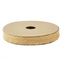 Product Jute ribbon decorative ribbon natural bronze gift ribbon W12mm L10m