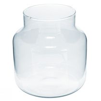 Product Glass Vase Round Flower Vase Large 100% Recycled Glass H20 Ø17cm