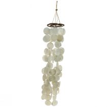 Product Capiz wind chime hanging decoration shells mother-of-pearl discs 95cm