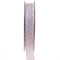Product Gift ribbon pink decorative ribbon with dots 15mm 20m