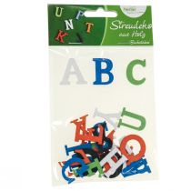 Product Table decoration school enrollment, scatter decoration school enrollment, wooden letters colored 2.5cm 26 pcs