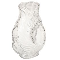 Product Glass vase in a decorative fish shape for harmonious room design, 24.5cm