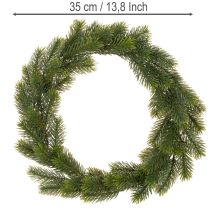 Product Kunststoff Wreath Pine Green for Door Decoration 35cm