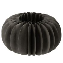 Product Paper Honeycomb Pumpkin Decoration Rings 24cm Dark Grey - Set of 4