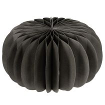 Product Paper Honeycomb Pumpkin Decoration Rings 24cm Dark Grey - Set of 4