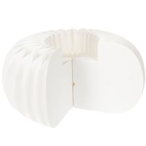 Product White Paper Honeycomb Pumpkin 24cm Set of 4 for Floral and Autumn Décor