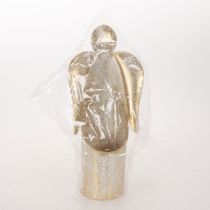 Product Gold Metal Angel Candle Holder - 27cm Festive Decoration